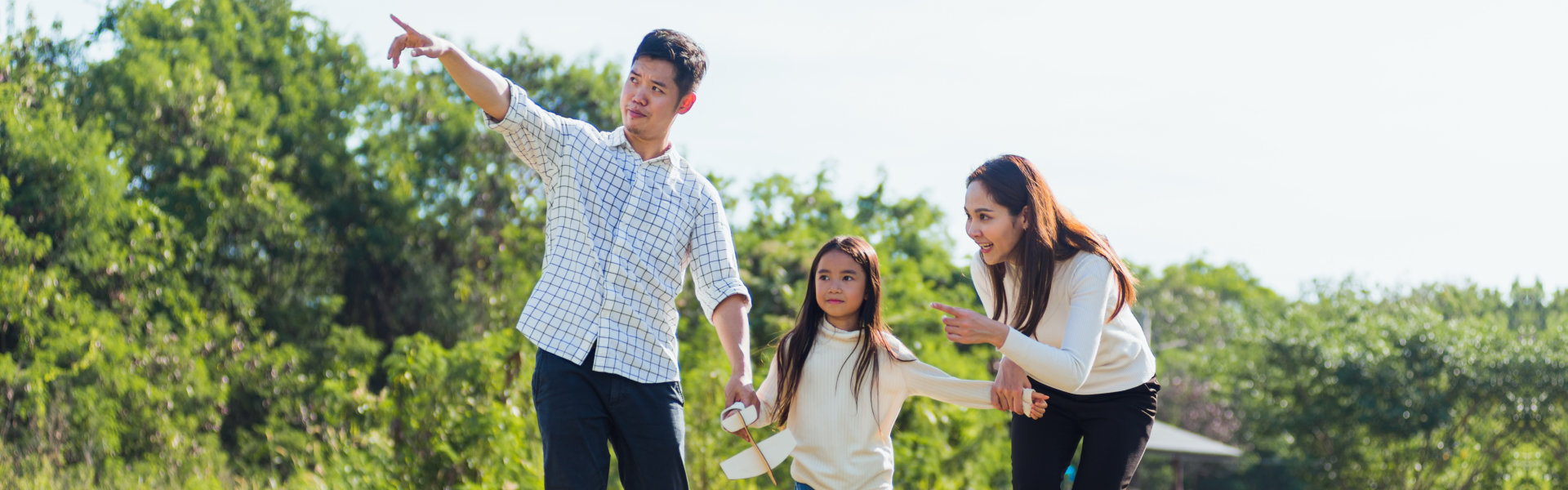 happy family outdoor